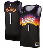 Phoenix Suns 1 Devin booker Black 2021 City Edition Nike Swingman Jersey,baseball caps,new era cap wholesale,wholesale hats